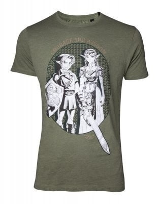 T-Shirt Legenden om Zelda - Link & Prinsessan Zelda, XL i gruppen SPORT, FRITID & HOBBY / Accessoarer / T-shirts & Tröjor hos TP E-commerce Nordic AB (38-98618)