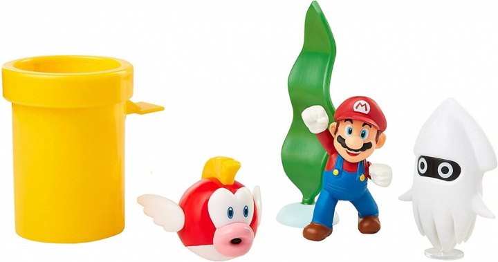 Super Mario Undervattens diorama i gruppen LEKSAKER, BARN- & BABYPRODUKTER / Leksaker / Figurer & Miniatyrer hos TP E-commerce Nordic AB (38-98629)