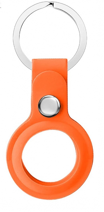 Silikon-hållare till AirTag med nyckelring, Orange i gruppen SMARTPHONE & SURFPLATTOR / Övriga tillbehör / Övrigt hos TP E-commerce Nordic AB (38-98788)