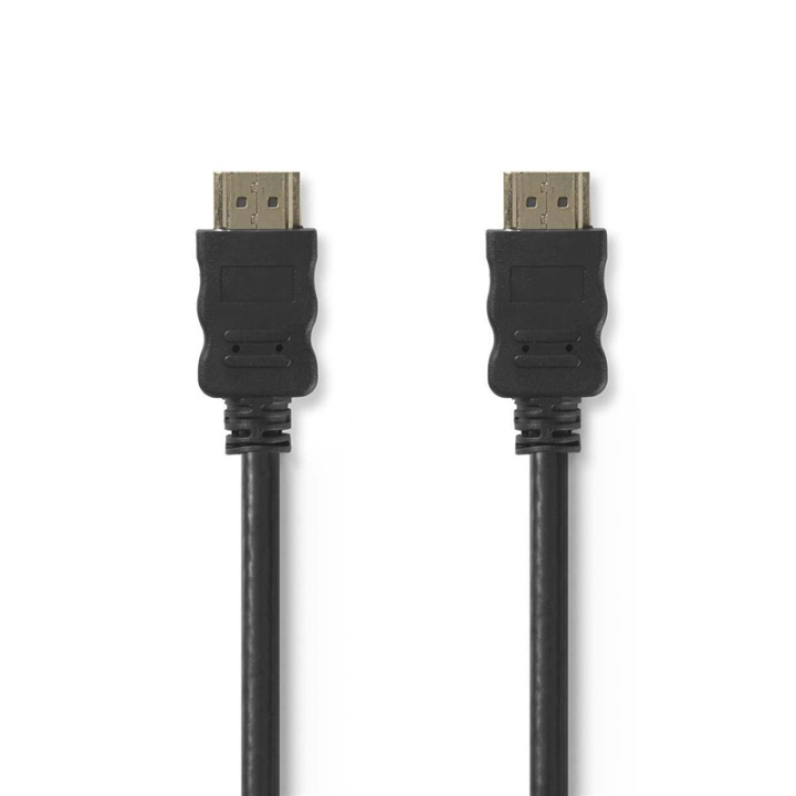 Nedis High Speed ​​HDMI ™ kabel med Ethernet | HDMI™ Kontakt | HDMI™ Kontakt | 4K@30Hz | ARC | 10.2 Gbps | 3.00 m | Rund | PVC | Svart | Kuvert i gruppen HEMELEKTRONIK / Kablar & Adaptrar / HDMI / Kablar hos TP E-commerce Nordic AB (38-99035)