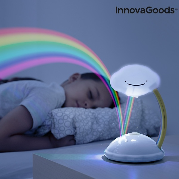 Libow Rainbow Cloud - Nattlampa med Ledprojektor i gruppen LEKSAKER, BARN- & BABYPRODUKTER / Barnrum / Barnlampor / Nattlampor hos TP E-commerce Nordic AB (38-99086)