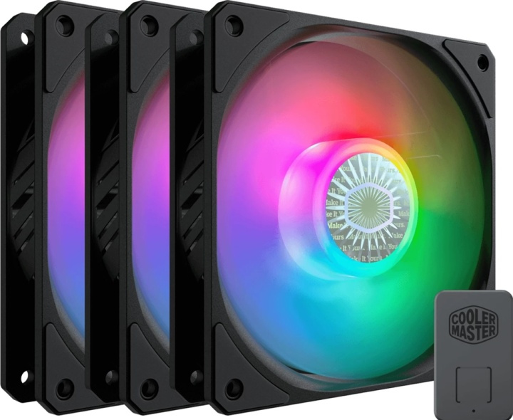 Cooler Master SickleFlow LED Chassifläkt, 120 ARGB, 3-pack i gruppen DATORER & KRINGUTRUSTNING / Datorkomponenter / Kylning / Chassifläktar hos TP E-commerce Nordic AB (38-99152)