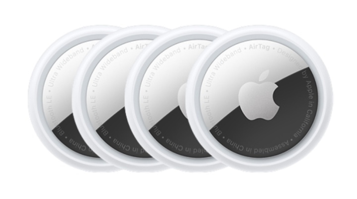 Apple AirTag 4 pack (A2187) i gruppen SMARTPHONE & SURFPLATTOR / Övriga tillbehör / Övrigt hos TP E-commerce Nordic AB (38-99236)