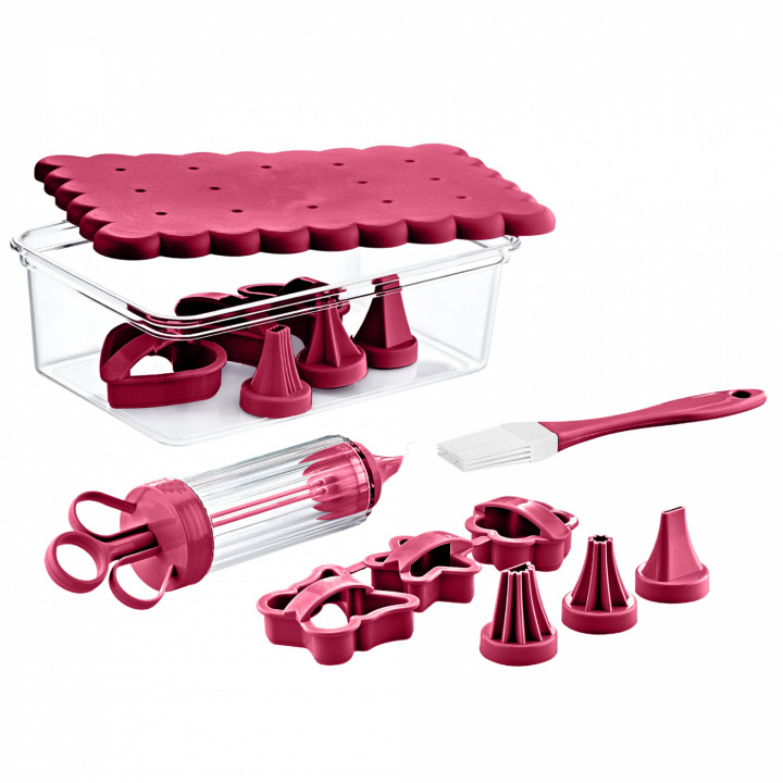 Herzberg Cookie Set HGCK127PNK Rosa i gruppen HEM, HUSHÅLL & TRÄDGÅRD / Köksredskap / Baktillbehör hos TP E-commerce Nordic AB (38-99302)