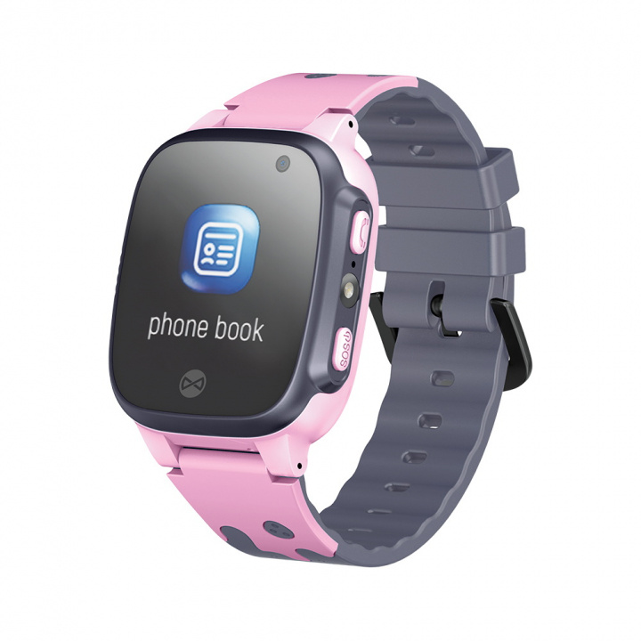 Forever smartwatch Kids Call Me 2 KW-60, Rosa i gruppen SPORT, FRITID & HOBBY / Smartwatch & Aktivitetsarmband / Smartwatches för barn hos TP E-commerce Nordic AB (38-99335)