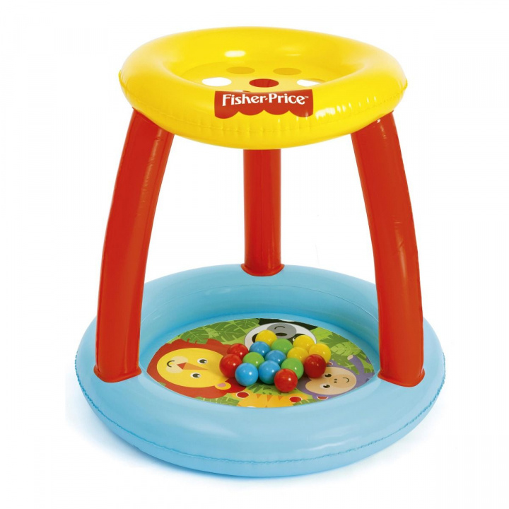 Bestway Fisher Price Uppblåsbar barnpool / Bollhav med djurmotiv i gruppen LEKSAKER, BARN- & BABYPRODUKTER / Uteleksaker / Badleksaker & Vattenleksaker hos TP E-commerce Nordic AB (38-99527)