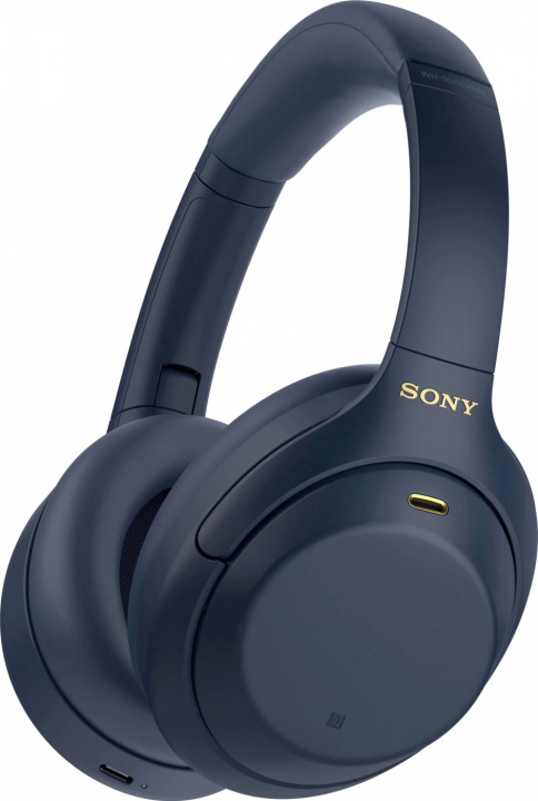 Sony wireless around-ear hörlurar WH-1000XM4, Blå i gruppen HEMELEKTRONIK / Ljud & Bild / Hörlurar & Tillbehör / Hörlurar hos TP E-commerce Nordic AB (38-99639)