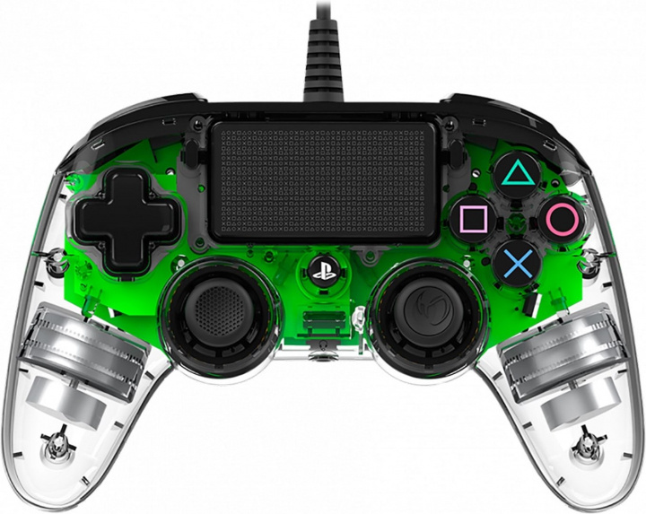 Nacon Wired illuminated Compact kontroll, Grön LED (PS4/PC) i gruppen HEMELEKTRONIK / Spelkonsoler & Tillbehör / Sony PlayStation 4 / Tillbehör hos TP E-commerce Nordic AB (38-99701)