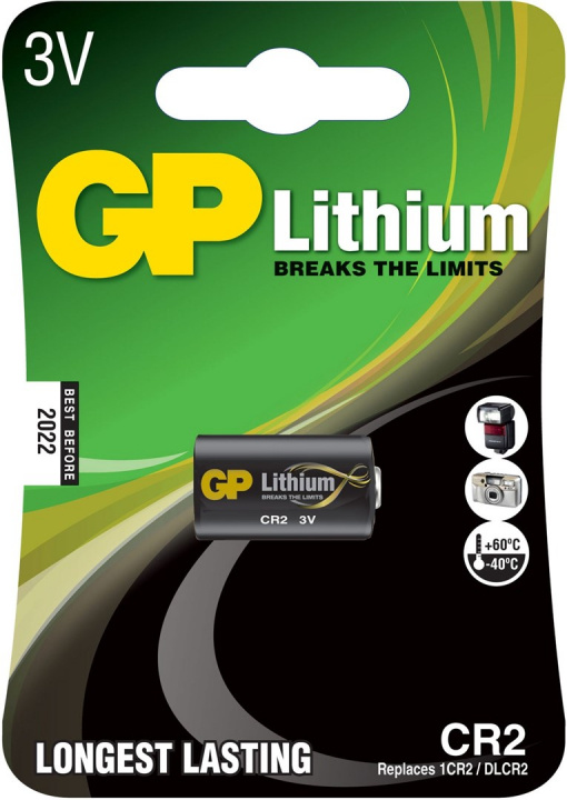 GP Litiumbatteri, CR2, 1-pack i gruppen HEMELEKTRONIK / Batterier & Laddare / Batterier / Övriga hos TP E-commerce Nordic AB (38-99873)