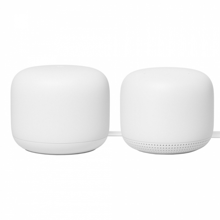 Google Nest WiFi Router+ Point, Vit i gruppen HEM, HUSHÅLL & TRÄDGÅRD / Smarta hem / Smarta hem-system hos TP E-commerce Nordic AB (38-99887)