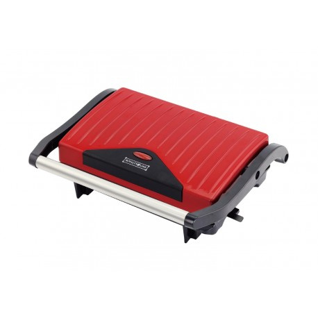 Panini Grill 750W, Röd i gruppen HEM, HUSHÅLL & TRÄDGÅRD / Hushållsmaskiner / Brödrostar & Bordsgrillar / Bordsgrillar & Raclette hos TP E-commerce Nordic AB (38-99913)