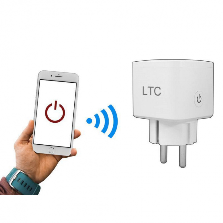 Fjärrstyrt vägguttag, WiFi i gruppen HEM, HUSHÅLL & TRÄDGÅRD / Smarta hem / Smart plugs hos TP E-commerce Nordic AB (38-99930)