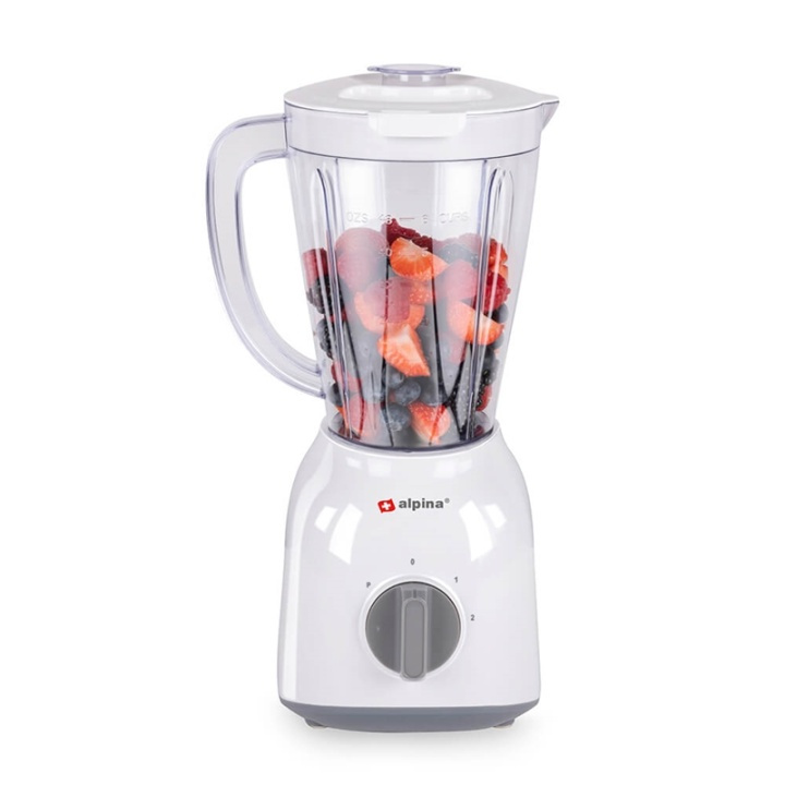 ALPINA Blender Vit 1,5L i gruppen HEM, HUSHÅLL & TRÄDGÅRD / Hushållsmaskiner / Matberedare & Köksassistenter / Mixer & Blender hos TP E-commerce Nordic AB (A00030)