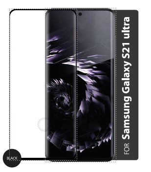 Gear Härdat Glas 3D Full Cover Black Samsung S21 Ultra i gruppen SMARTPHONE & SURFPLATTOR / Mobilskydd / Samsung hos TP E-commerce Nordic AB (A00084)