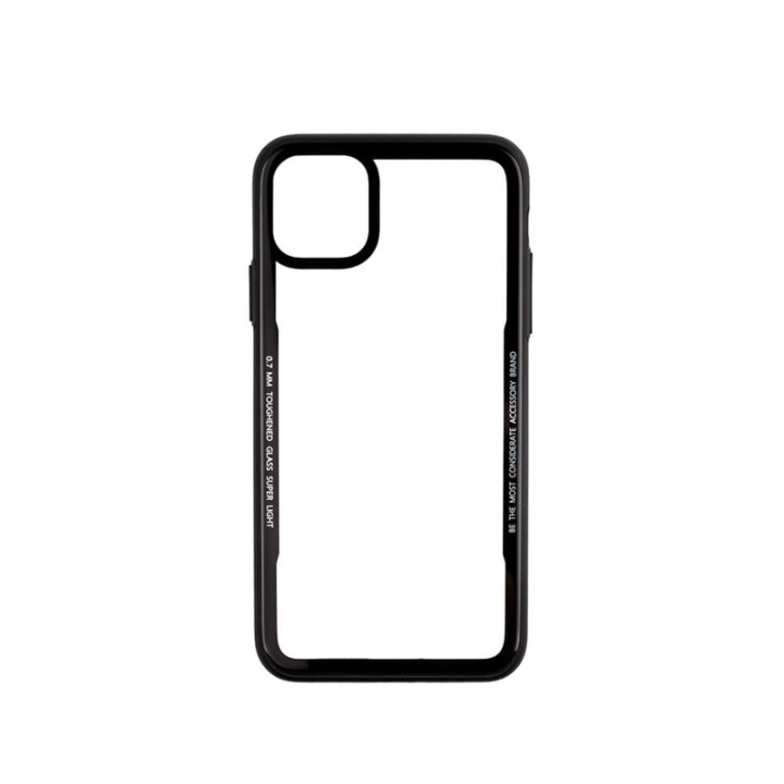 Gear Mobilskal Med Tempererat Glas Svart Iphone 11 Pro Max i gruppen SMARTPHONE & SURFPLATTOR / Mobilskydd / Apple / iPhone 11 Pro Max / Skal hos TP E-commerce Nordic AB (A00095)