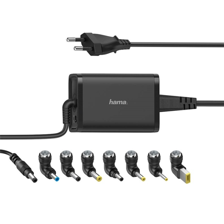 Hama Nätdel Notebook Universal 100-240V 15-19V/45W 8x Adapter i gruppen DATORER & KRINGUTRUSTNING / Bärbara datorer & tillbehör / Datorladdare / Laddare till laptop / Universal hos TP E-commerce Nordic AB (A00148)