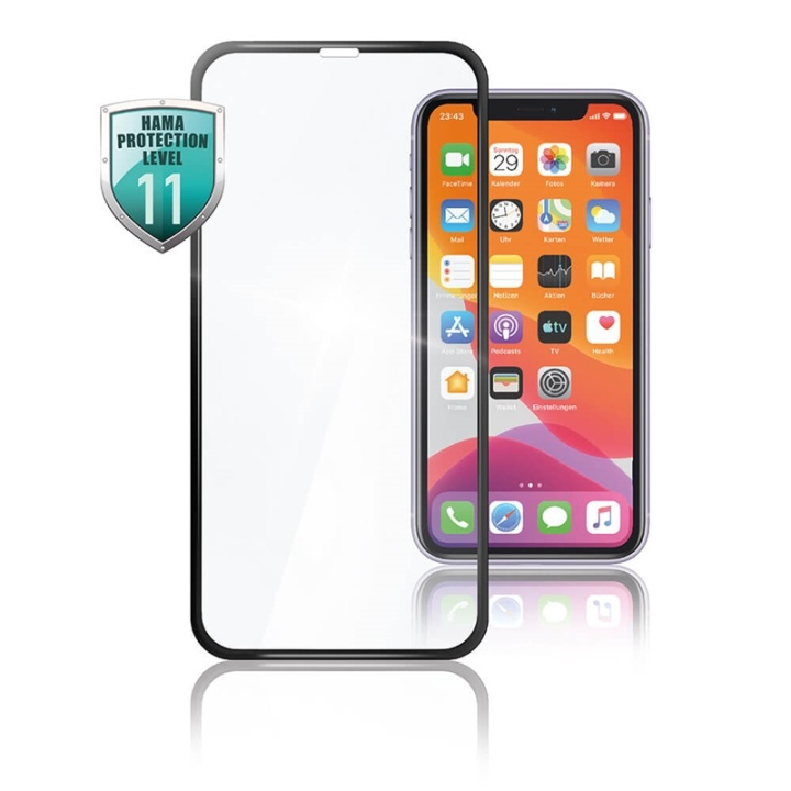 Hama Härdat Glas Full Cover Iphone 11 Pro Max / Xs Max i gruppen SMARTPHONE & SURFPLATTOR / Mobilskydd / Apple / iPhone 11 Pro Max / Skärmskydd hos TP E-commerce Nordic AB (A00155)