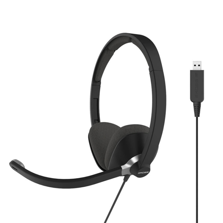 Koss Headset Cs300 On-Ear Usb Svart i gruppen DATORER & KRINGUTRUSTNING / Datortillbehör / Headset hos TP E-commerce Nordic AB (A00212)