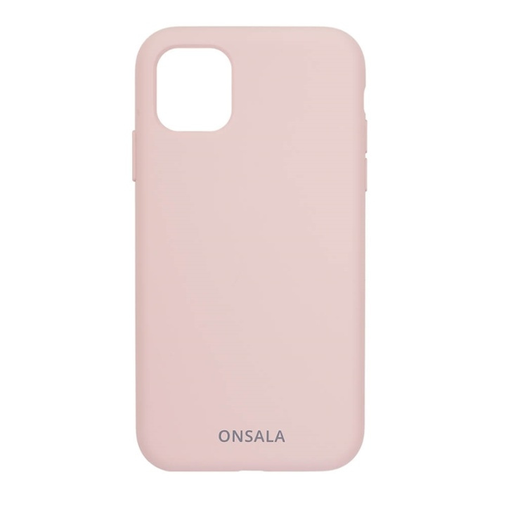 Onsala Mobilskal Silikon Sand Pink - iPhone 11 Pro Max i gruppen SMARTPHONE & SURFPLATTOR / Mobilskydd / Apple / iPhone 11 Pro Max / Skal hos TP E-commerce Nordic AB (A00282)
