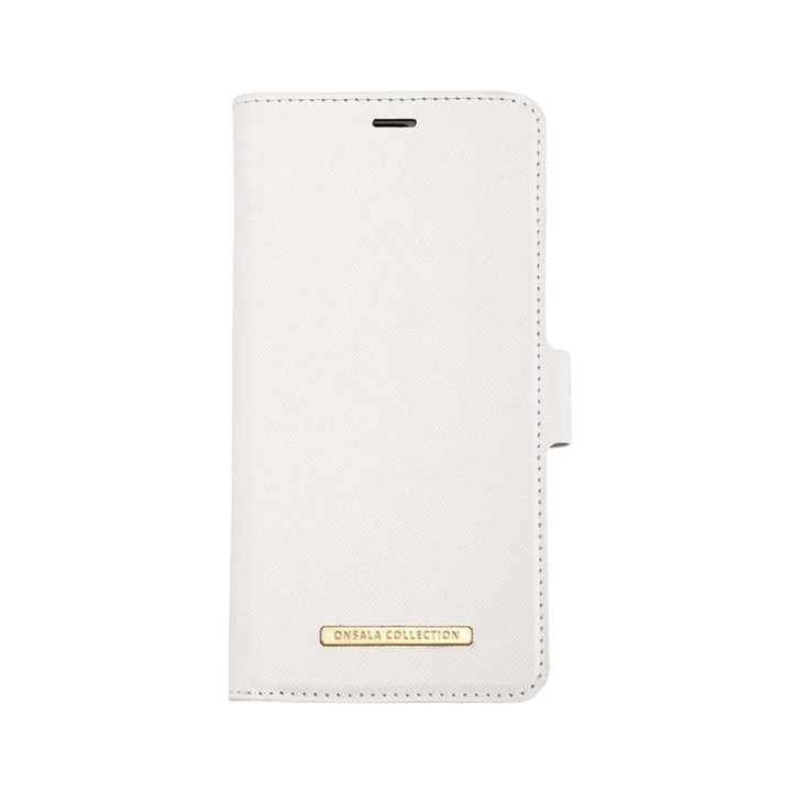 Onsala Mobilfodral Saffiano White - iPhone 11 Pro Max i gruppen SMARTPHONE & SURFPLATTOR / Mobilskydd / Apple / iPhone 11 Pro Max / Fodral hos TP E-commerce Nordic AB (A00303)