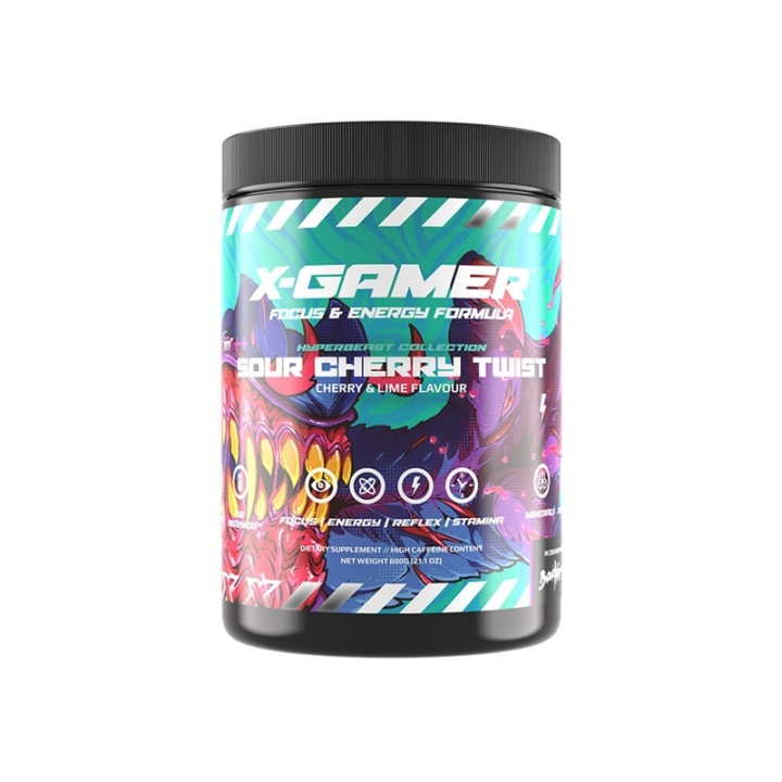 X-GAMER X-Tubz Sour Cherry Twist 600g i gruppen DATORER & KRINGUTRUSTNING / Gaming / Energidryck för Gamers hos TP E-commerce Nordic AB (A00407)