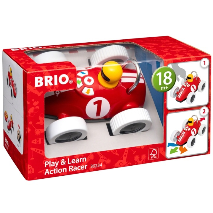 Brio 30234 Play & Learn Action Race i gruppen LEKSAKER, BARN- & BABYPRODUKTER / Babyleksaker / Aktivitetsleksaker hos TP E-commerce Nordic AB (A00593)