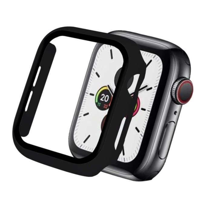 Champion Full cover Case Apple Watch SE/6/5/4 40mm Sv i gruppen SMARTPHONE & SURFPLATTOR / Träning, hem & fritid / Apple Watch & tillbehör / Tillbehör hos TP E-commerce Nordic AB (A00619)