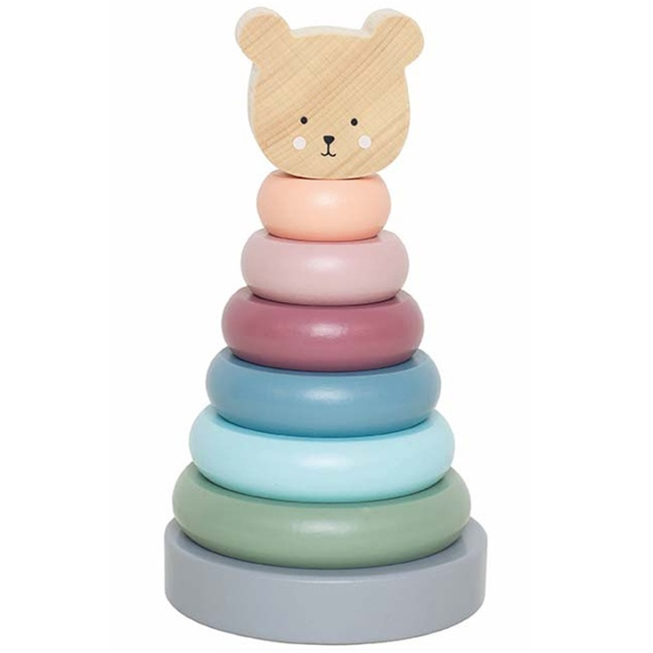 Jabadabado Stapelleksak Teddy i gruppen LEKSAKER, BARN- & BABYPRODUKTER / Babyleksaker / Aktivitetsleksaker hos TP E-commerce Nordic AB (A00749)