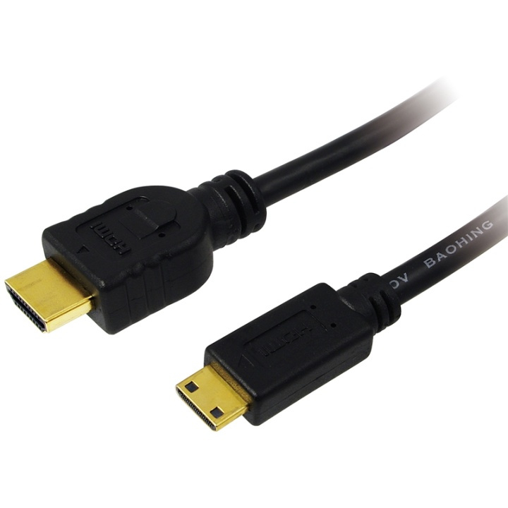 LogiLink HDMI - Mini-HDMI-kabel 4K 1,5m i gruppen HEMELEKTRONIK / Kablar & Adaptrar / HDMI / Kablar hos TP E-commerce Nordic AB (A00853)