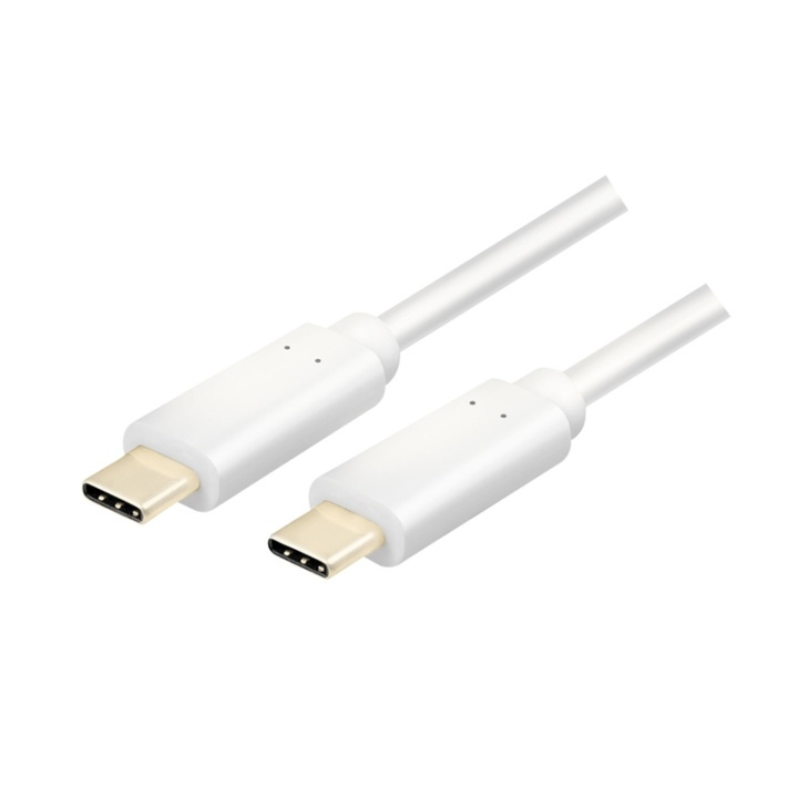 LogiLink USB-C - USB-C-kabel USB 3.2 Gen2x1 60W 1m Vit i gruppen SMARTPHONE & SURFPLATTOR / Laddare & Kablar / Kablar / Kablar Typ C hos TP E-commerce Nordic AB (A00856)