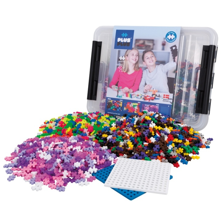 Plus-Plus Storage Box Mix / 2400 pcs i gruppen LEKSAKER, BARN- & BABYPRODUKTER / Leksaker / Byggleksaker / Byggklossar & övriga byggleksaker hos TP E-commerce Nordic AB (A00955)