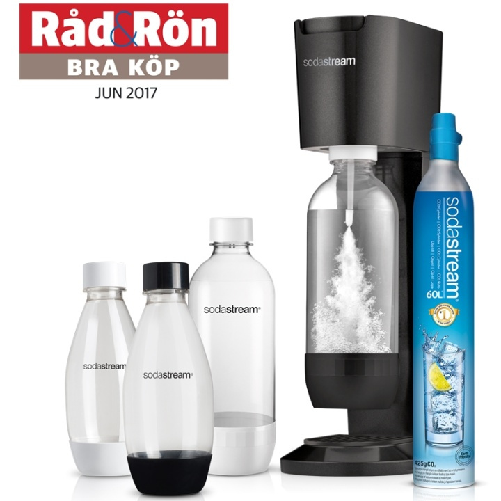 SodaStream Kolsyremaskin Genesis Black MP i gruppen HEM, HUSHÅLL & TRÄDGÅRD / Hushållsmaskiner / Vatten & Juice / Kolsyremaskiner / Kolsyremaskiner hos TP E-commerce Nordic AB (A01025)