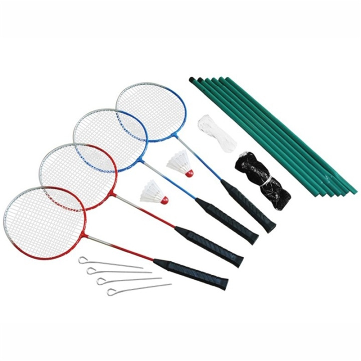 Spring Summer Badminton set 4 players incl. i gruppen LEKSAKER, BARN- & BABYPRODUKTER / Uteleksaker / Sport & Spel hos TP E-commerce Nordic AB (A01035)