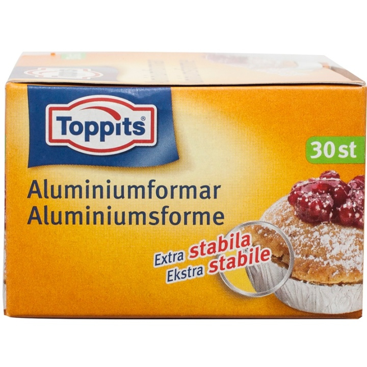 Toppits Bakformar Aluminium 30st (Obs 20st DFP) i gruppen HEM, HUSHÅLL & TRÄDGÅRD / Köksredskap / Baktillbehör hos TP E-commerce Nordic AB (A01100)
