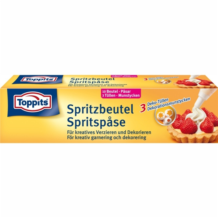 Toppits Spritspåsar 10st (Obs 12st DFP) i gruppen HEM, HUSHÅLL & TRÄDGÅRD / Köksredskap / Övriga köksredskap hos TP E-commerce Nordic AB (A01101)