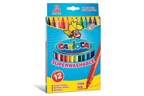 Carioca Tuschpennor med tunn spets, 12 st i gruppen SPORT, FRITID & HOBBY / Hobby / Måla & Rita / Pennor, kritor & tusch hos TP E-commerce Nordic AB (A01193)