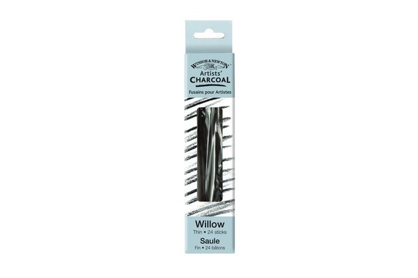 Winsor Willow Charcoal Thin, 24st i gruppen SPORT, FRITID & HOBBY / Hobby / Måla & Rita / Pennor, kritor & tusch hos TP E-commerce Nordic AB (A01204)