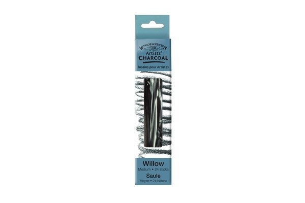 Winsor Willow Charcoal medium, 24st i gruppen SPORT, FRITID & HOBBY / Hobby / Måla & Rita / Pennor, kritor & tusch hos TP E-commerce Nordic AB (A01205)