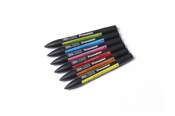 Winsor Promarker 6st, Vibrant Tones i gruppen SPORT, FRITID & HOBBY / Hobby / Måla & Rita / Pennor, kritor & tusch hos TP E-commerce Nordic AB (A01214)