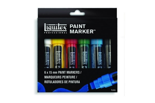 Liquitex Akrylmarkör Wide 6st i gruppen SPORT, FRITID & HOBBY / Hobby / Måla & Rita / Pennor, kritor & tusch hos TP E-commerce Nordic AB (A01242)