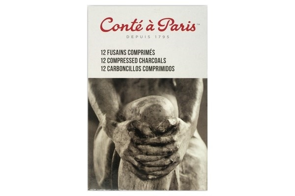 Conté à Paris Komprimerad kol, 12st i gruppen SPORT, FRITID & HOBBY / Hobby / Måla & Rita / Pennor, kritor & tusch hos TP E-commerce Nordic AB (A01253)