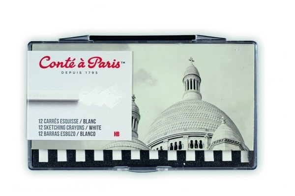 Conté à Paris Pastellkritor HB, Vit i gruppen SPORT, FRITID & HOBBY / Hobby / Måla & Rita / Pennor, kritor & tusch hos TP E-commerce Nordic AB (A01288)