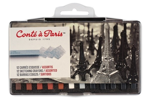 Conté à Paris Pastellkritor, 12st i gruppen SPORT, FRITID & HOBBY / Hobby / Måla & Rita / Pennor, kritor & tusch hos TP E-commerce Nordic AB (A01297)