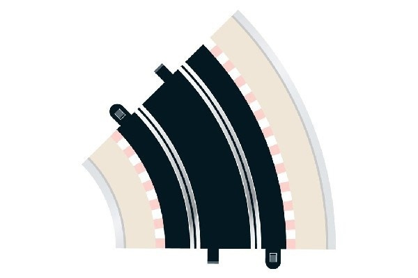 Scalextric 2st Rad 2 standard curve 45° | LEKSAKER, BARN- & BABYPRODUKTER - Radiostyrt - Bilbanor - Skenor | GameStuff