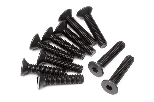 Flat Head Screw M3X14Mm (Hex Socket/10Pcs) | LEKSAKER, BARN- & BABYPRODUKTER - Radiostyrt - Reservdelar & Extra Tillbehör - HPI - Skruvar/Fästen - Skruvar | GameStuff