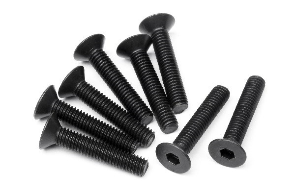 Flat Head Screw M3X16Mm (Hex Socket/8Pcs) i gruppen LEKSAKER, BARN- & BABYPRODUKTER / Radiostyrt / Reservdelar & Extra Tillbehör / HPI / Skruvar/Fästen / Skruvar hos TP E-commerce Nordic AB (A01539)