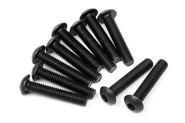 Button Head Screw M3X16Mm (Hex Socket/10Pcs) i gruppen LEKSAKER, BARN- & BABYPRODUKTER / Radiostyrt / Reservdelar & Extra Tillbehör / HPI / Skruvar/Fästen / Skruvar hos TP E-commerce Nordic AB (A01542)