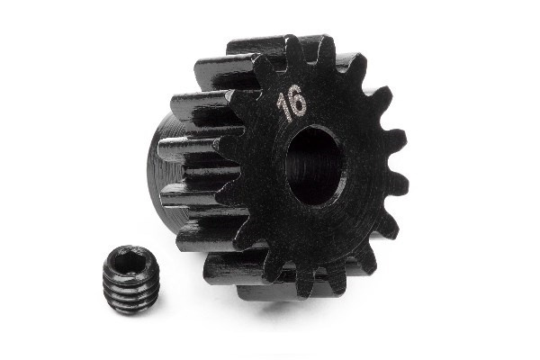 Pinion Gear 16 Tooth (1M/5Mm Shaft) | LEKSAKER, BARN- & BABYPRODUKTER - Radiostyrt - Reservdelar & Extra Tillbehör - HPI - Standarddelar & Tuning - Pinjonger | GameStuff