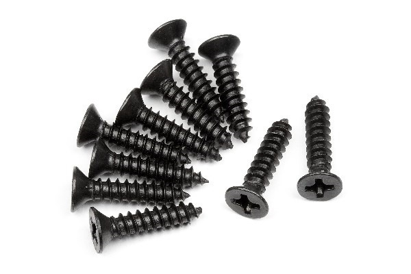 Tp. Flat Head Screw M3*14Mm (10Pcs) | LEKSAKER, BARN- & BABYPRODUKTER - Radiostyrt - Reservdelar & Extra Tillbehör - HPI - Skruvar/Fästen - Skruvar | GameStuff