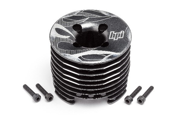 Aluminium Heatsink Head Gunmetal (F3.5 Pro) | LEKSAKER, BARN- & BABYPRODUKTER - Radiostyrt - Reservdelar & Extra Tillbehör - HPI - Motorer - Nitromotorer Reservdelar | GameStuff